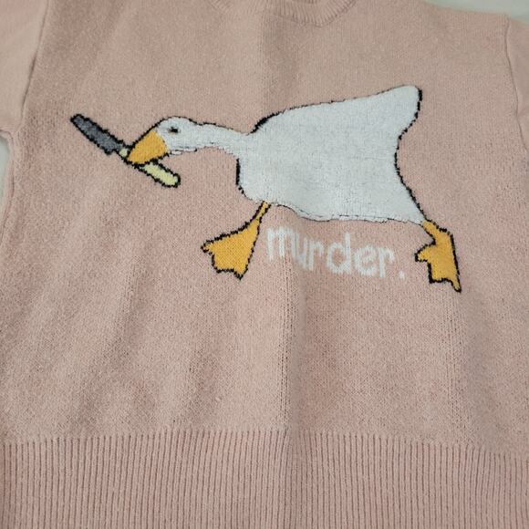 Aelfric Eden Pink Goose Graphic Crewneck Sweater - Picture 3 of 8